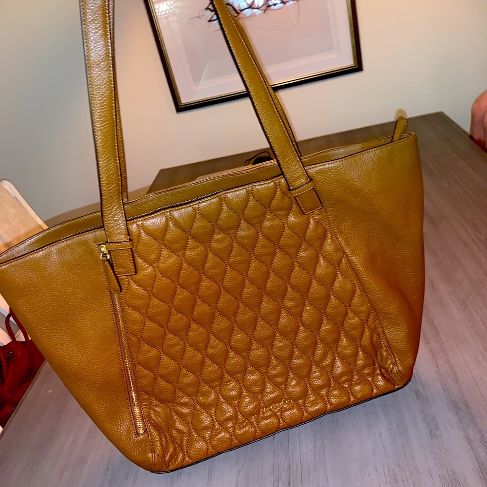 Vera Bradley Quilted Leather Handbag